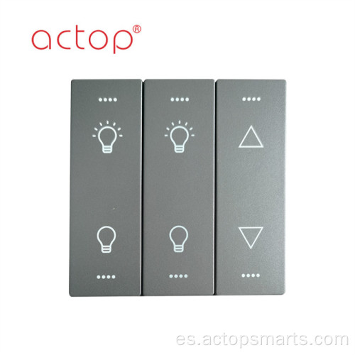 Interruptor decorativo de pared con control remoto